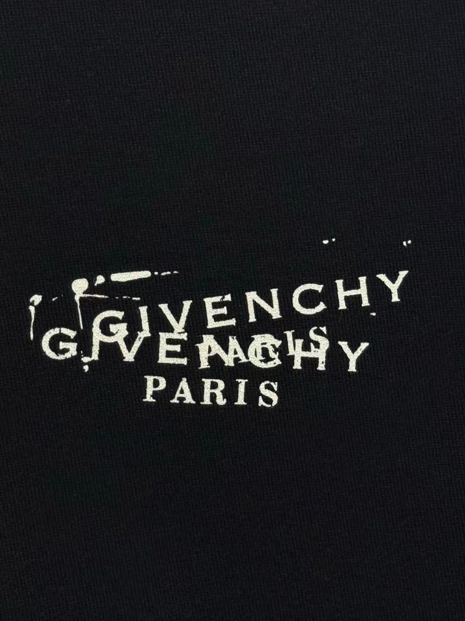 Givenchy - Black Distressed Logo T-Shirt