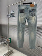 PRADA - Light Wash Distressed Jeans