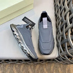 Zegna - Gray Slip-On Sneakers