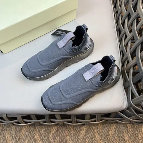Zegna - Gray Slip-On Sneakers
