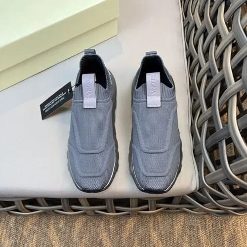 Zegna - Gray Slip-On Sneakers