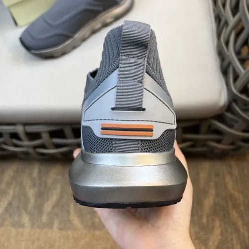 Zegna - Gray Slip-On Sneakers