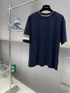 BOSS - Contrast Trim T-Shirt - Navy