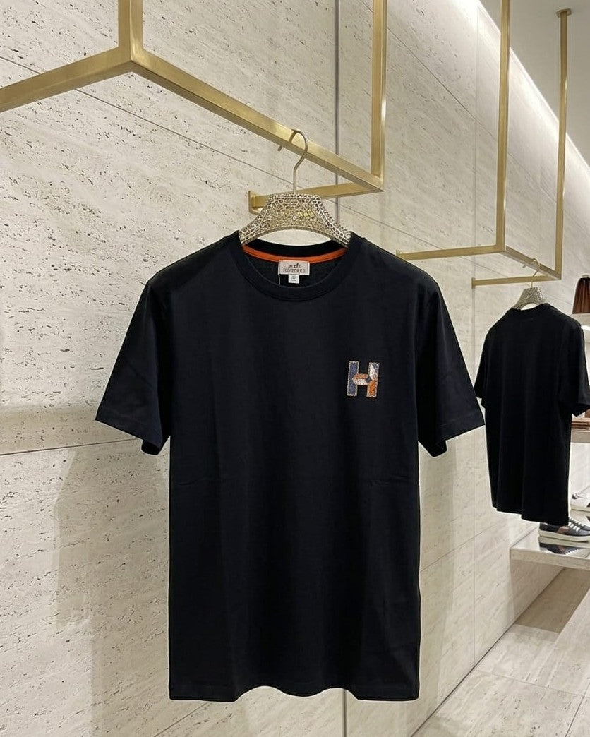 Hermès - 'H' T-Shirt - Black