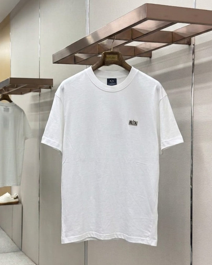 Armani Exchange - Metallic Logo T-Shirt - White