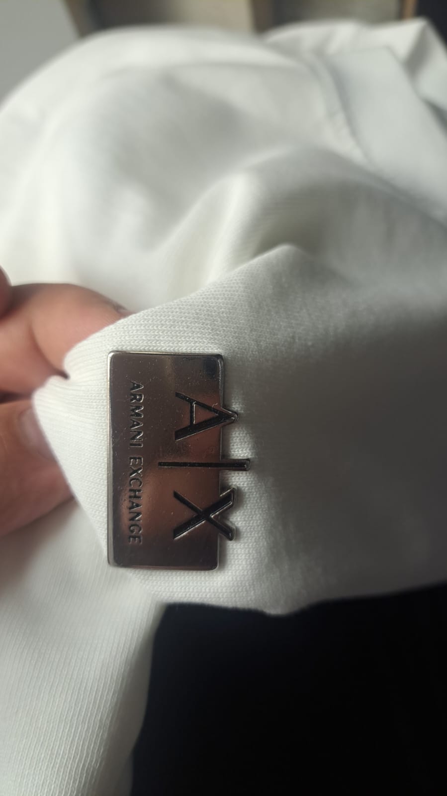 Armani Exchange - Metallic Logo T-Shirt - White