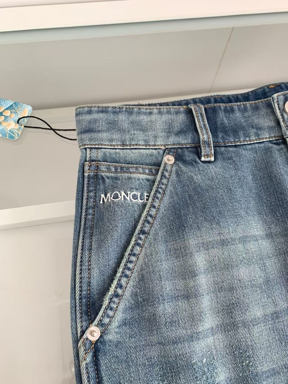 Moncler - Baggy Denim Jeans - Vintage Blue Wash