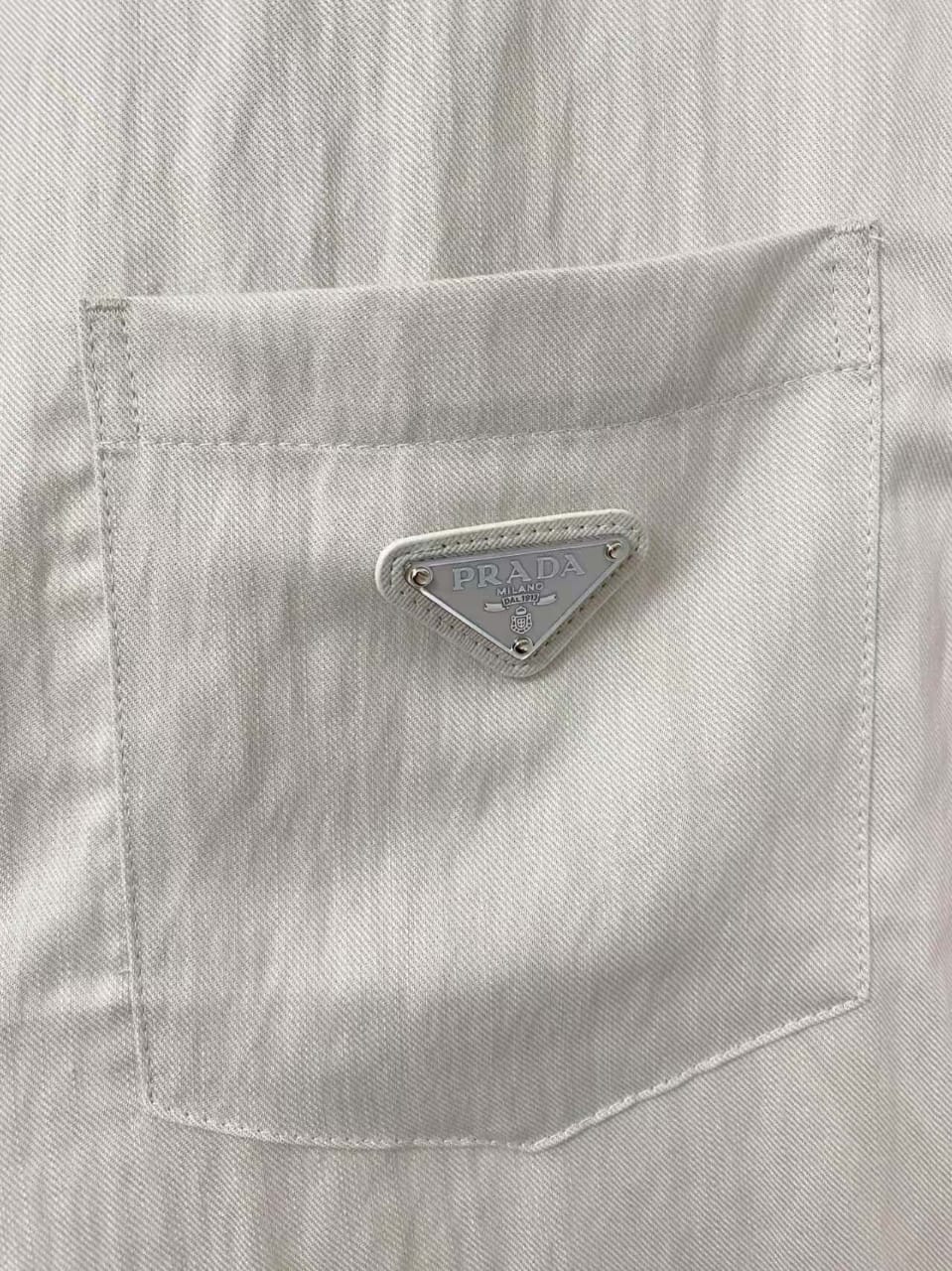 Prada - Linen Set: Shirt & Trousers - Ecru
