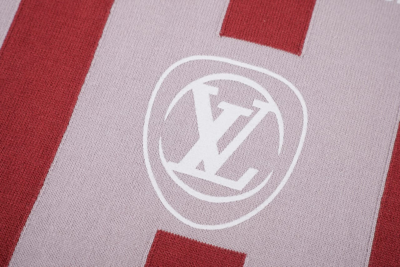 Louis Vuitton - "V Vers" Graphic Knit Jersey - Pink & Green