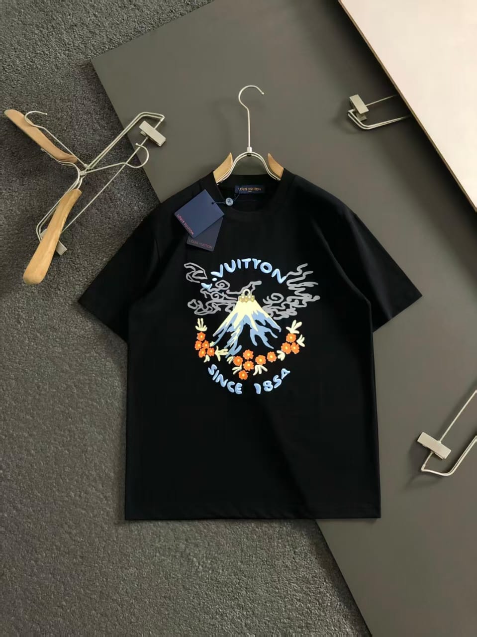 Louis Vuitton - Black Eruption Volcano T-Shirt - Since 1854