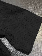 Fendi - Black Sashiko-Style Shirt and Shorts Linen Set