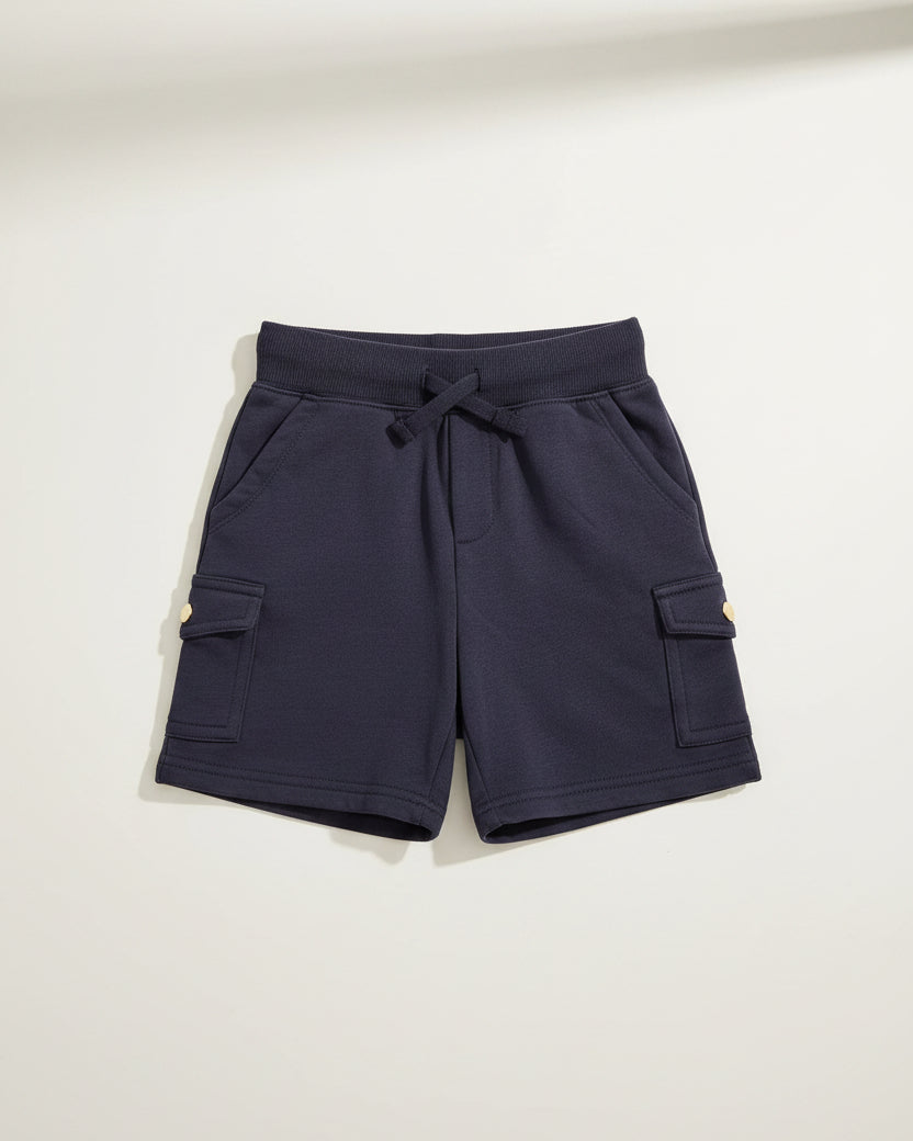 Polo Ralph Lauren Childrenswear - Classic Polo & Cargo Shorts Set (Optic White & Navy)