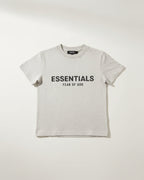 Essentials Fear of God Kids - Logo T-Shirt & Sweatshorts Set (Oatmeal Heather)