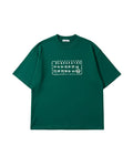 Maison Margiela – Numbers Motif Oversized Distressed Crewneck (Forest Green)