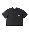 Dior - Distressed Pocket Logo Heavyweight T-Shirt (Washed Charcoal)