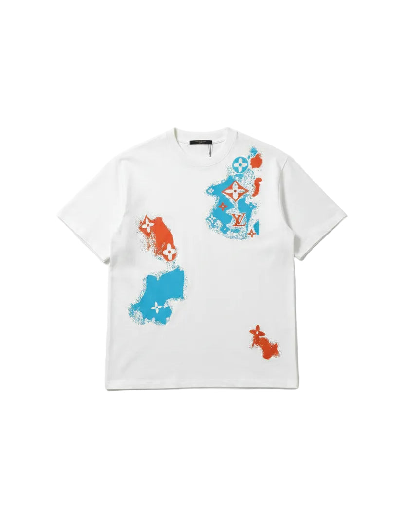 Louis Vuitton - Abstract Monogram Map Heavyweight T-Shirt (Optic White)