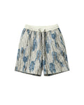 Dior - Oblique Abstract Jacquard Luxury Shorts (Cream & Slate Blue)