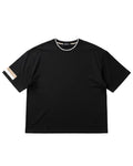 BOSS - Tipped Collar Performance Heavyweight T-Shirt (Onyx Black)