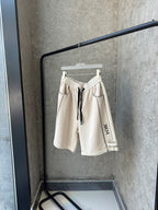 Dior - Piping Detail Luxury Sweatshorts (Alabaster Cream)
