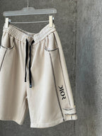 Dior - Piping Detail Luxury Sweatshorts (Alabaster Cream)