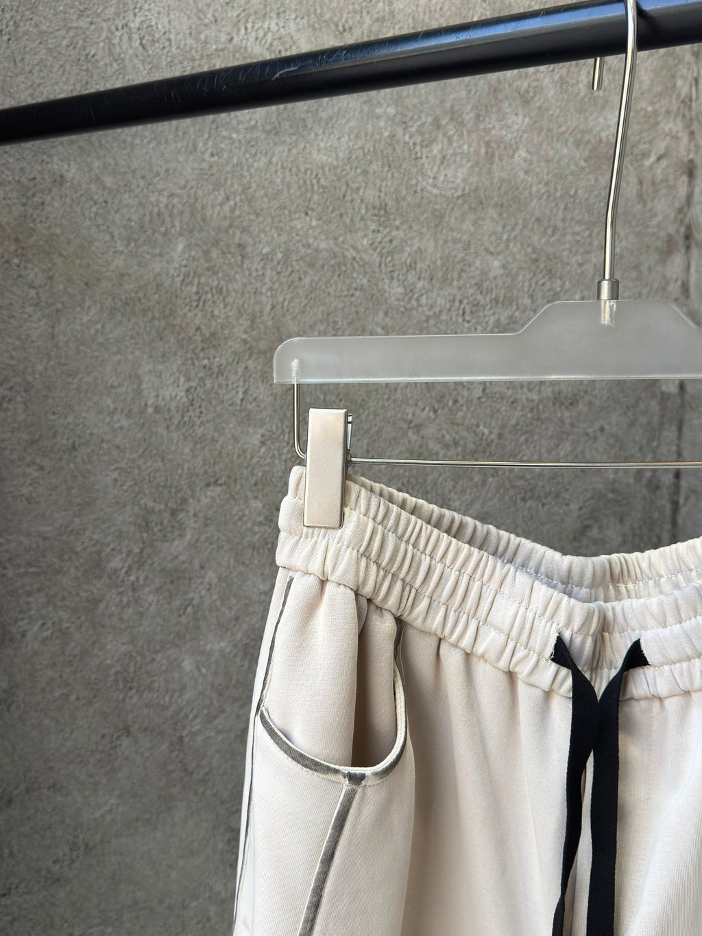 Dior - Piping Detail Luxury Sweatshorts (Alabaster Cream)