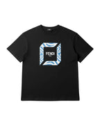 Fendi - Marble Framed Logo Heavyweight T-Shirt (Onyx Black)