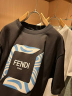 Fendi - Marble Framed Logo Heavyweight T-Shirt (Onyx Black)