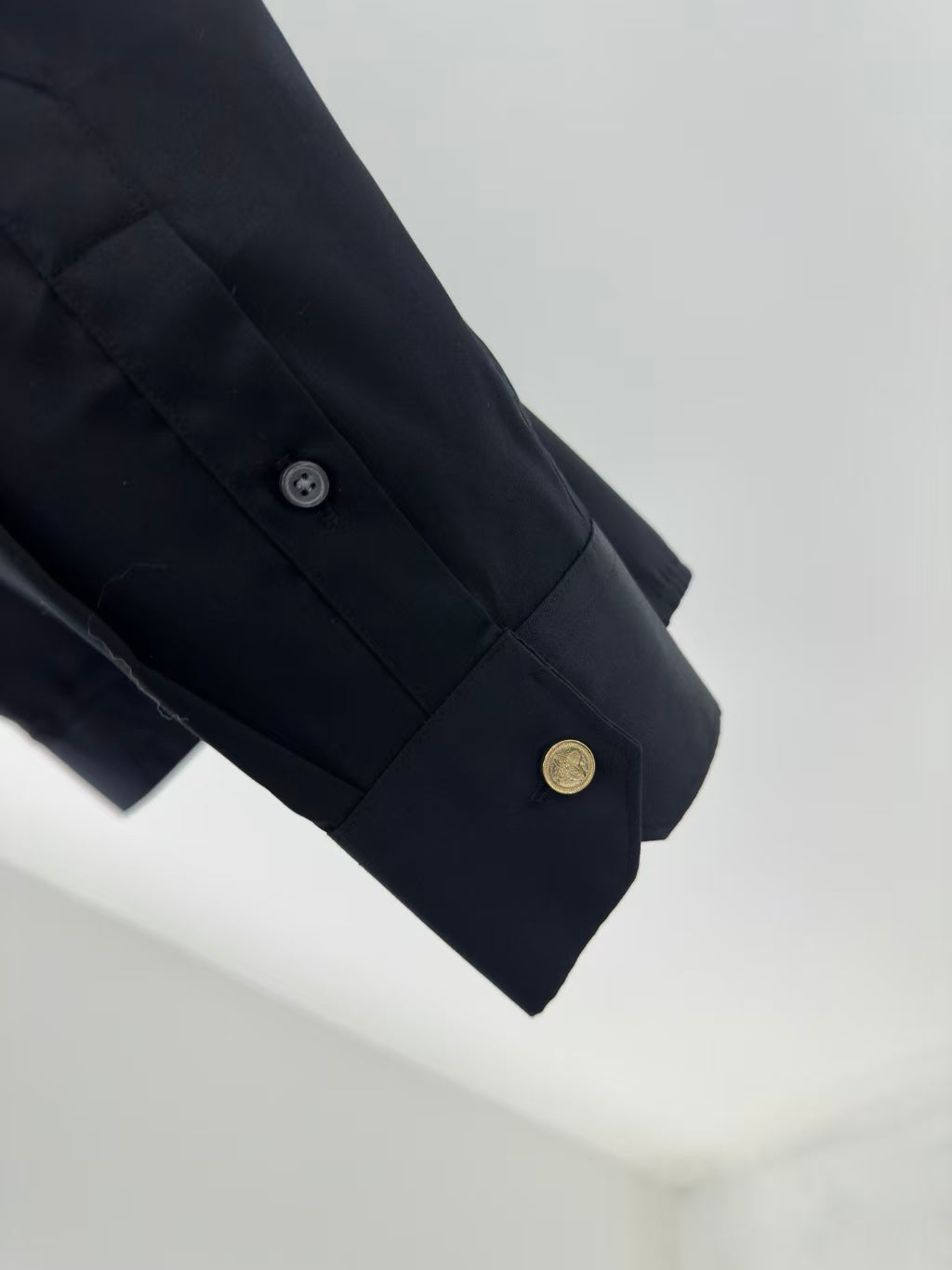 Louis Vuitton - Contrast Bib Formal Evening Shirt (Midnight Black)