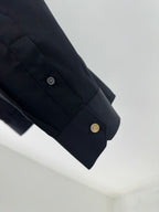 Louis Vuitton - Contrast Bib Formal Evening Shirt (Midnight Black)