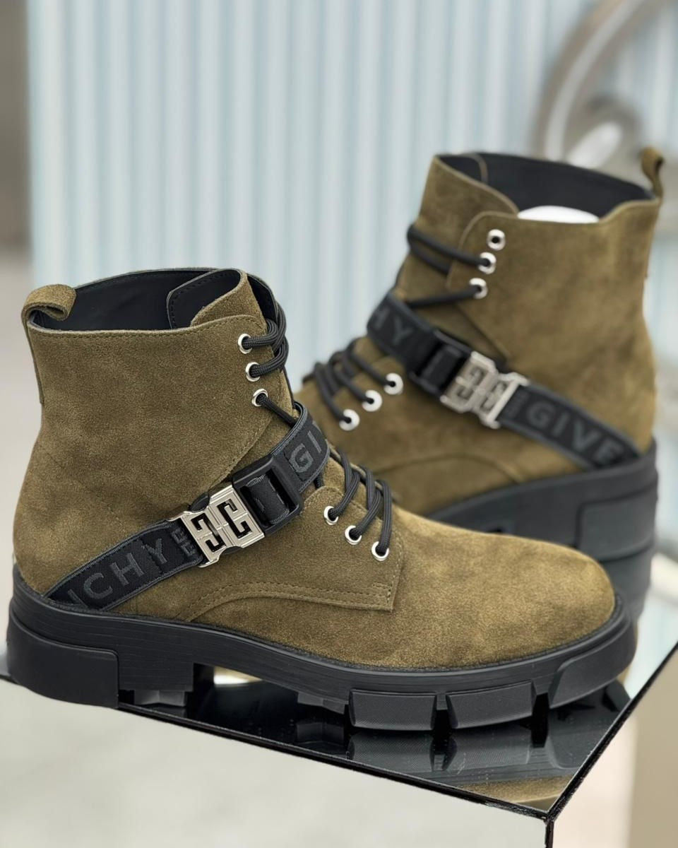 Givenchy - Olive Boots