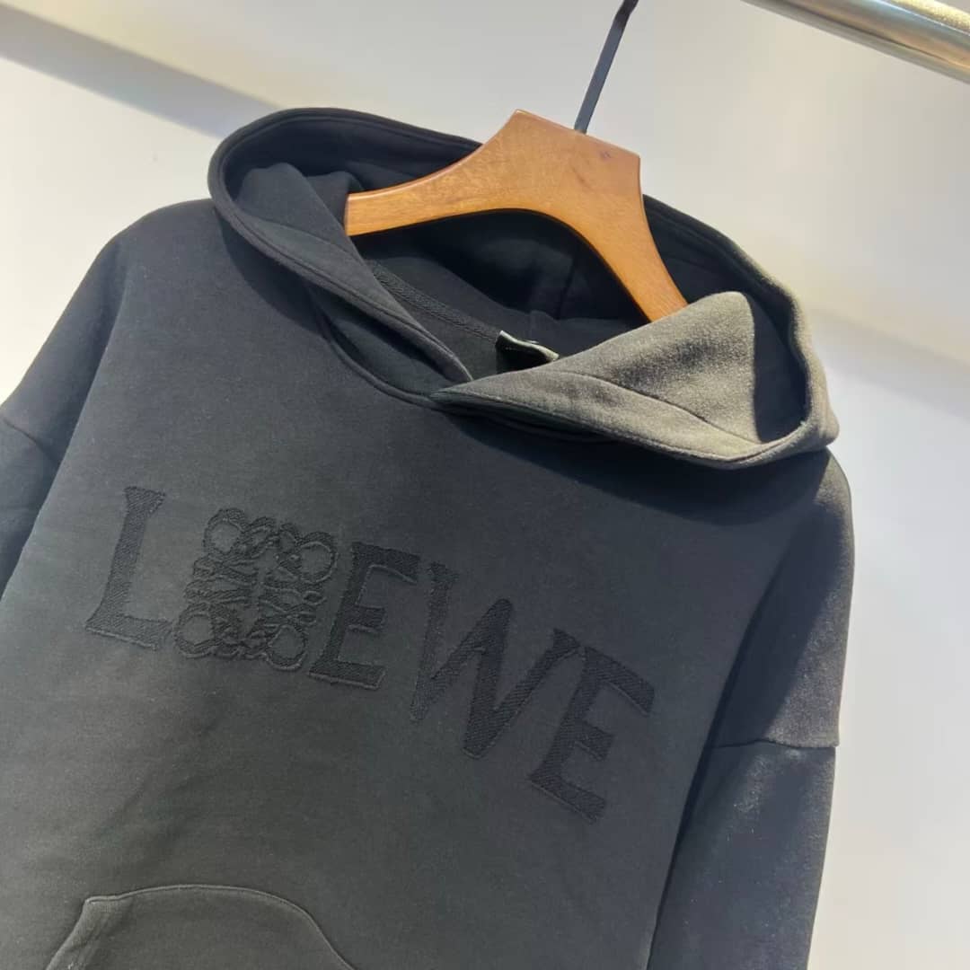 Loewe - Tonal Anagram Embroidered Hoodie