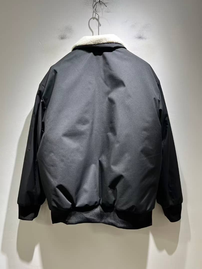 Loewe Shearling-Collar Anagram Bomber Jacket