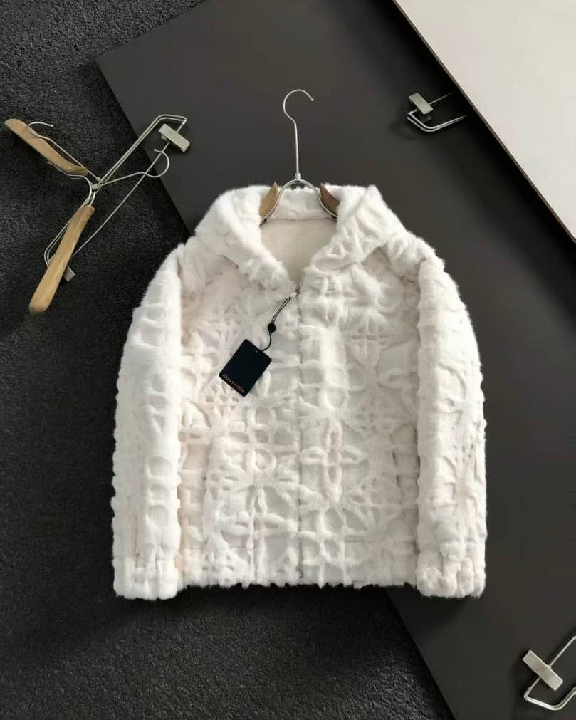Louis Vuitton - The Cozy Chic White Faux-Fur Jacket