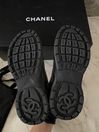 Chanel - Mixed-Media Mesh & Patent Sneakers