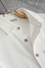 Bottega Veneta - Long-Sleeve Shirt with Intrecciato Leather Pocket Detail