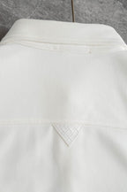 Bottega Veneta - Long-Sleeve Shirt with Intrecciato Leather Pocket Detail