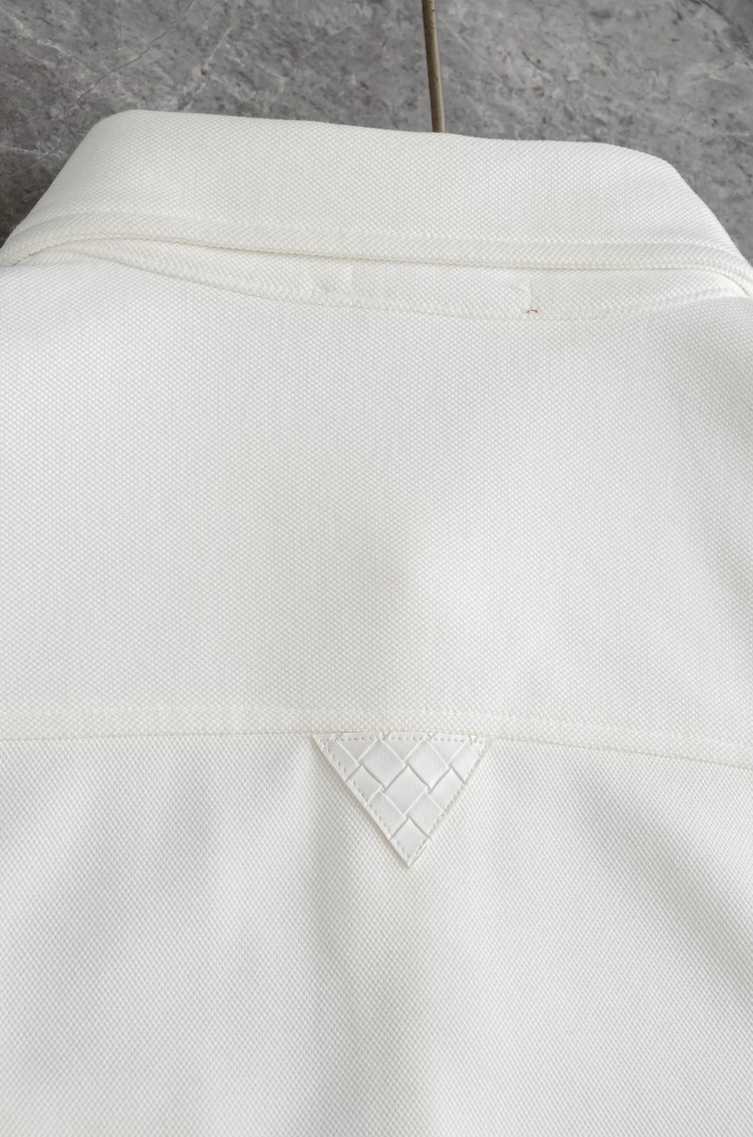 Bottega Veneta - Long-Sleeve Shirt with Intrecciato Leather Pocket Detail
