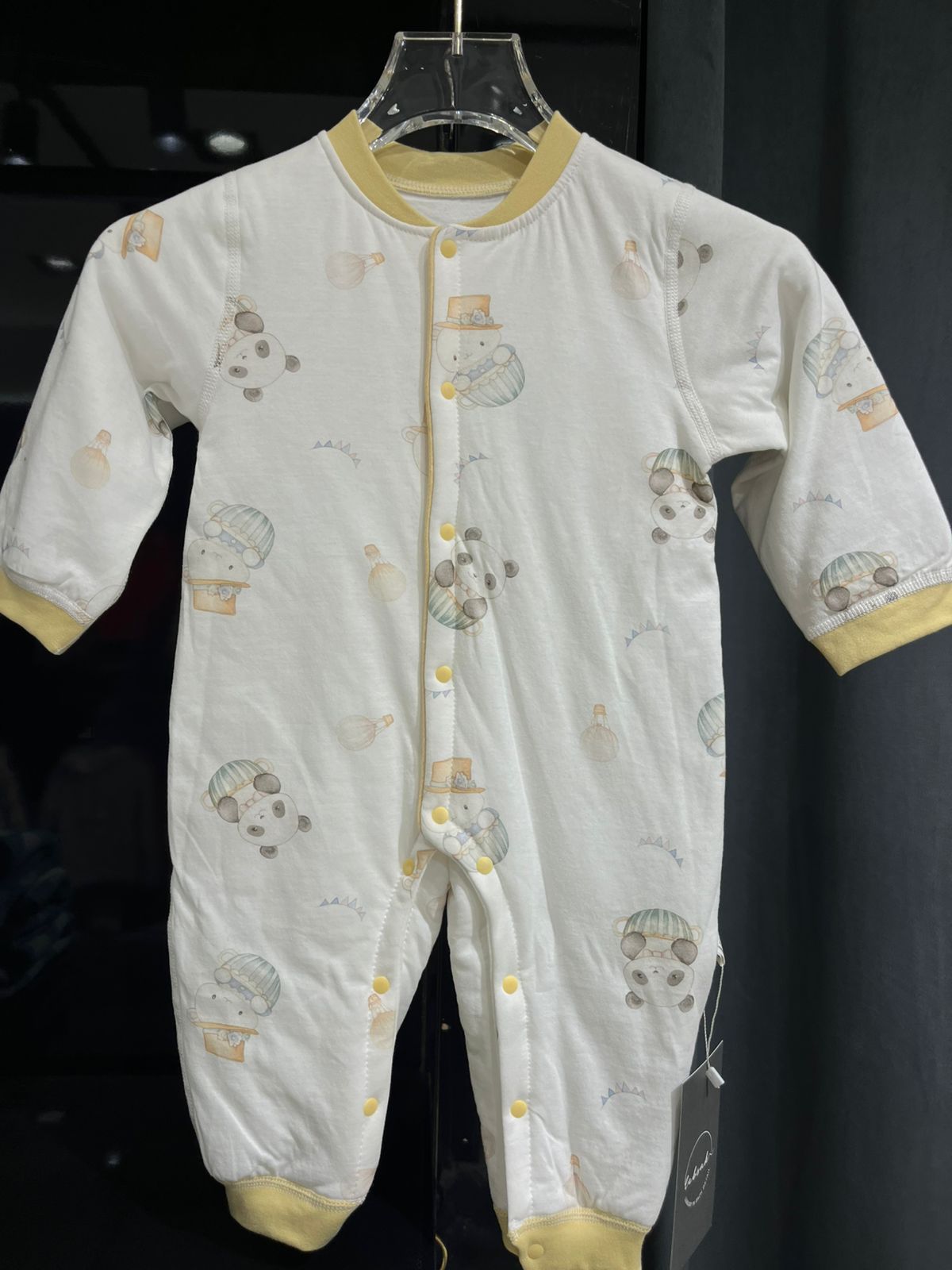 Fashion - Cozy Padded Baby Romper – Warm Winter Kimono Jumpsuit with Cute Animal Print