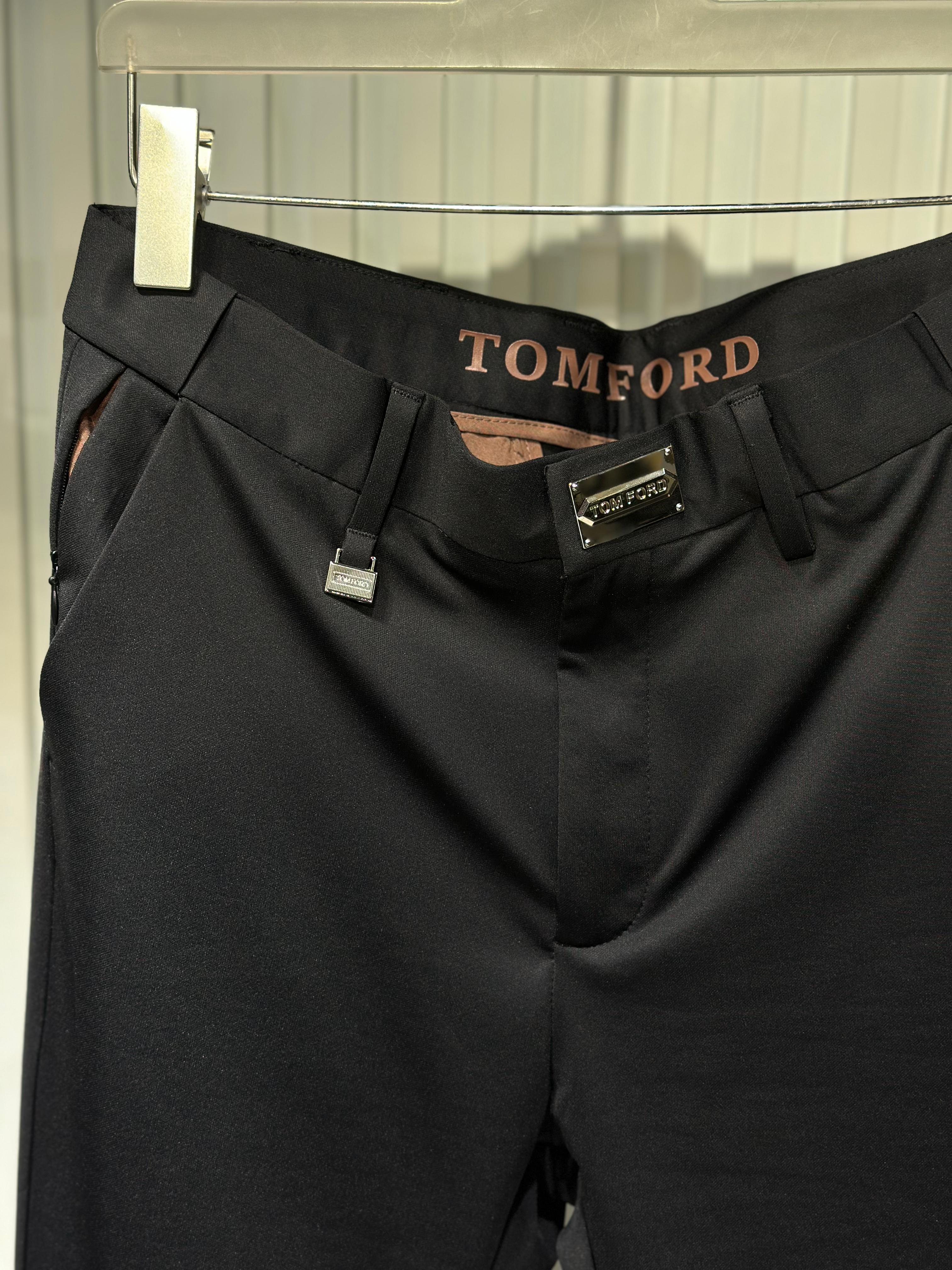 Tom Ford - Signature Hardware Tailored Trousers - Black