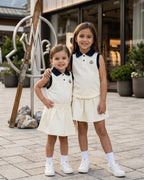 Moncler Girls - Sleeveless Piqué Polo Top