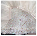 Chanel Kids - Sequined Tulle Bow Dress - Beige