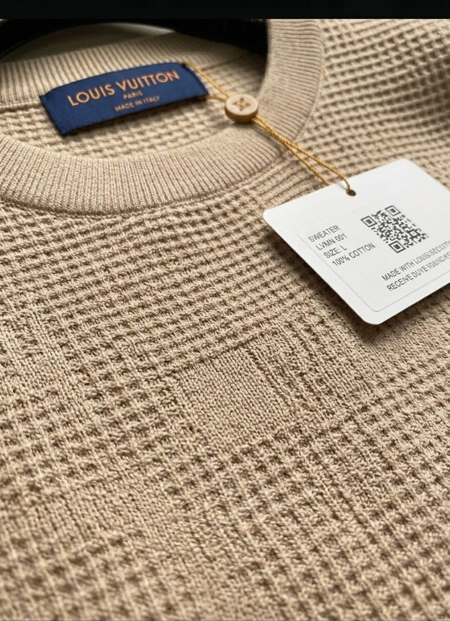 Louis Vuitton - Textured Damier Knit T-Shirt