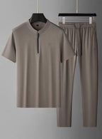 Zegna - Quarter- Zip T-Shirt & Jogger Set