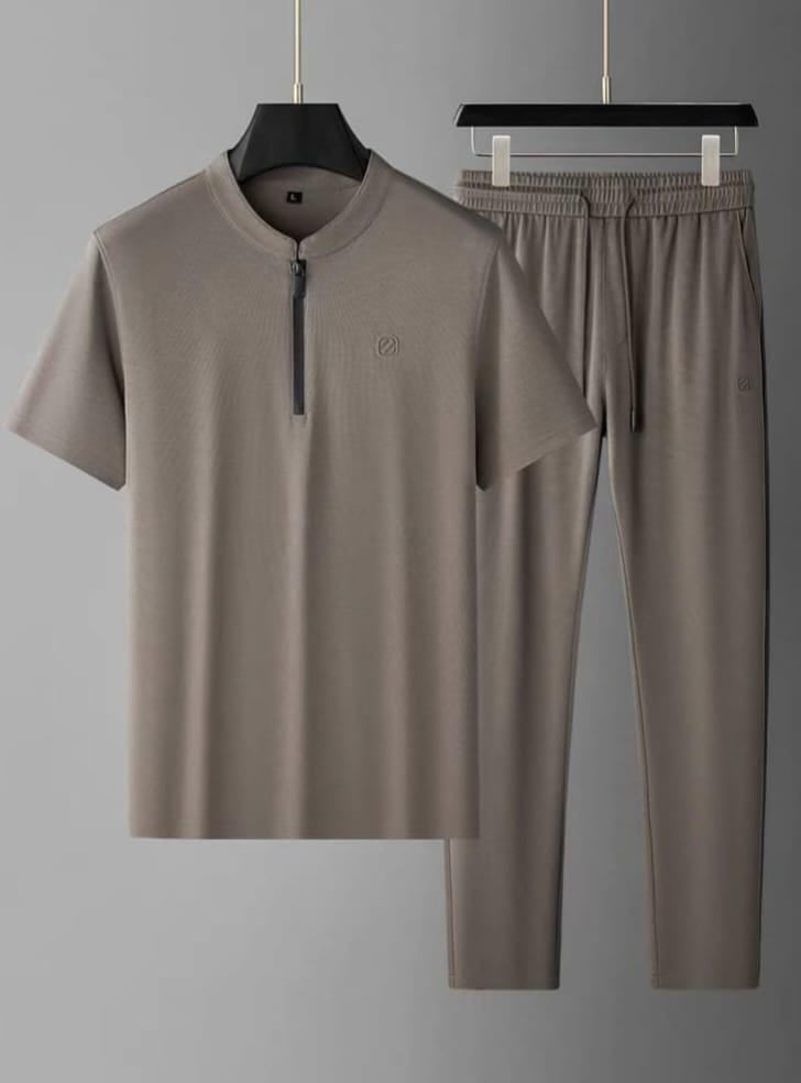 Zegna - Quarter- Zip T-Shirt & Jogger Set