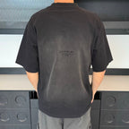 Givenchy - Faded Logo T-Shirt ,Avenue George V PARIS Address Print