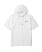 Prada - White Hooded T-Shirt