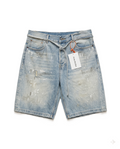 Acne Studios - Distressed Paint-Splatter Denim Shorts