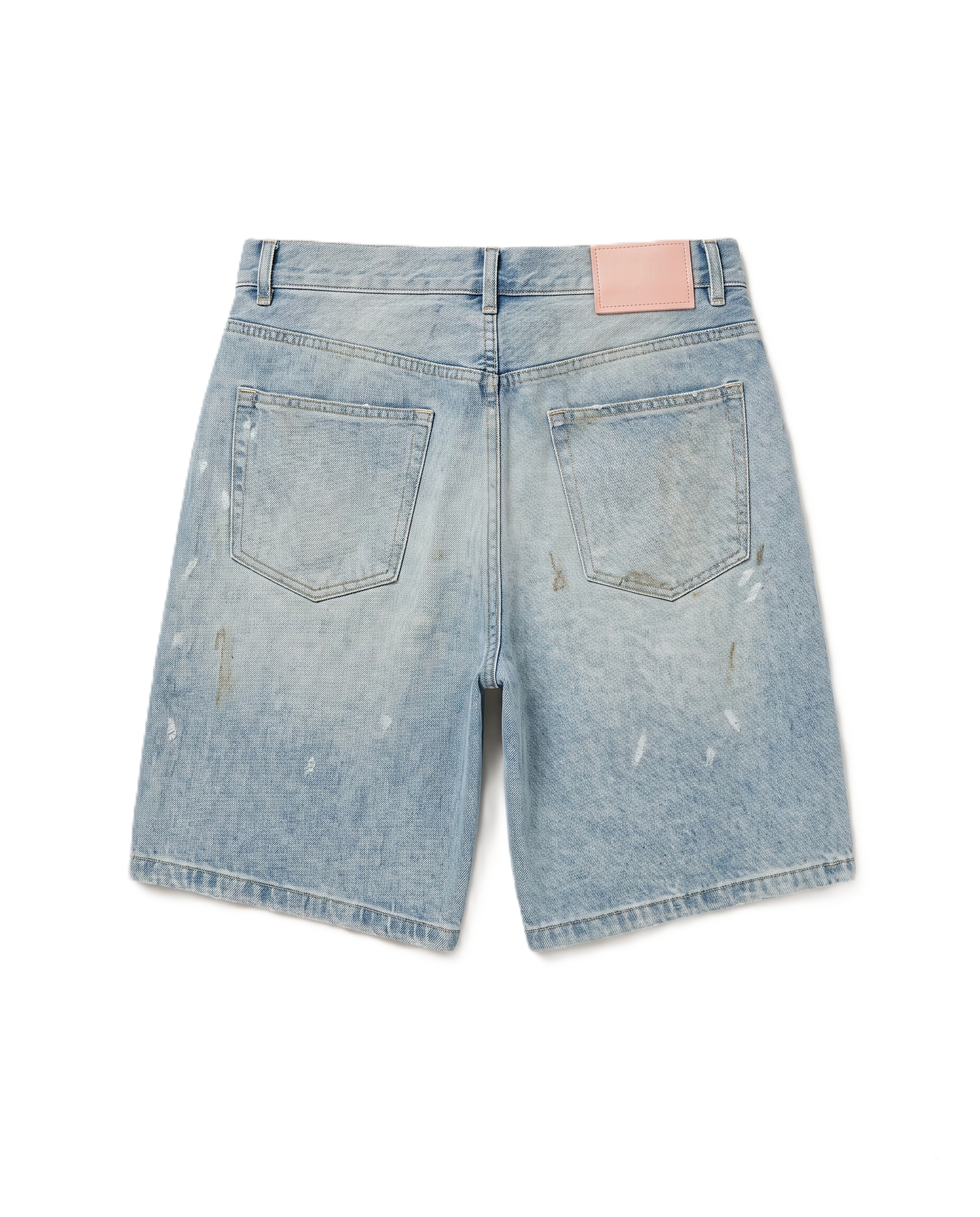 Acne Studios - Distressed Paint-Splatter Denim Shorts