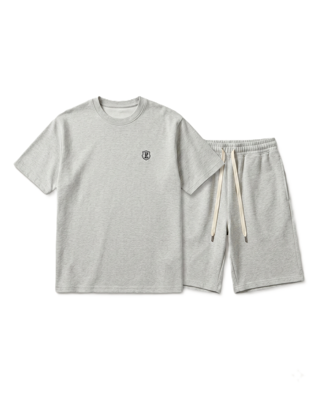 Moncler - Grey T-Shirt & Shorts Set