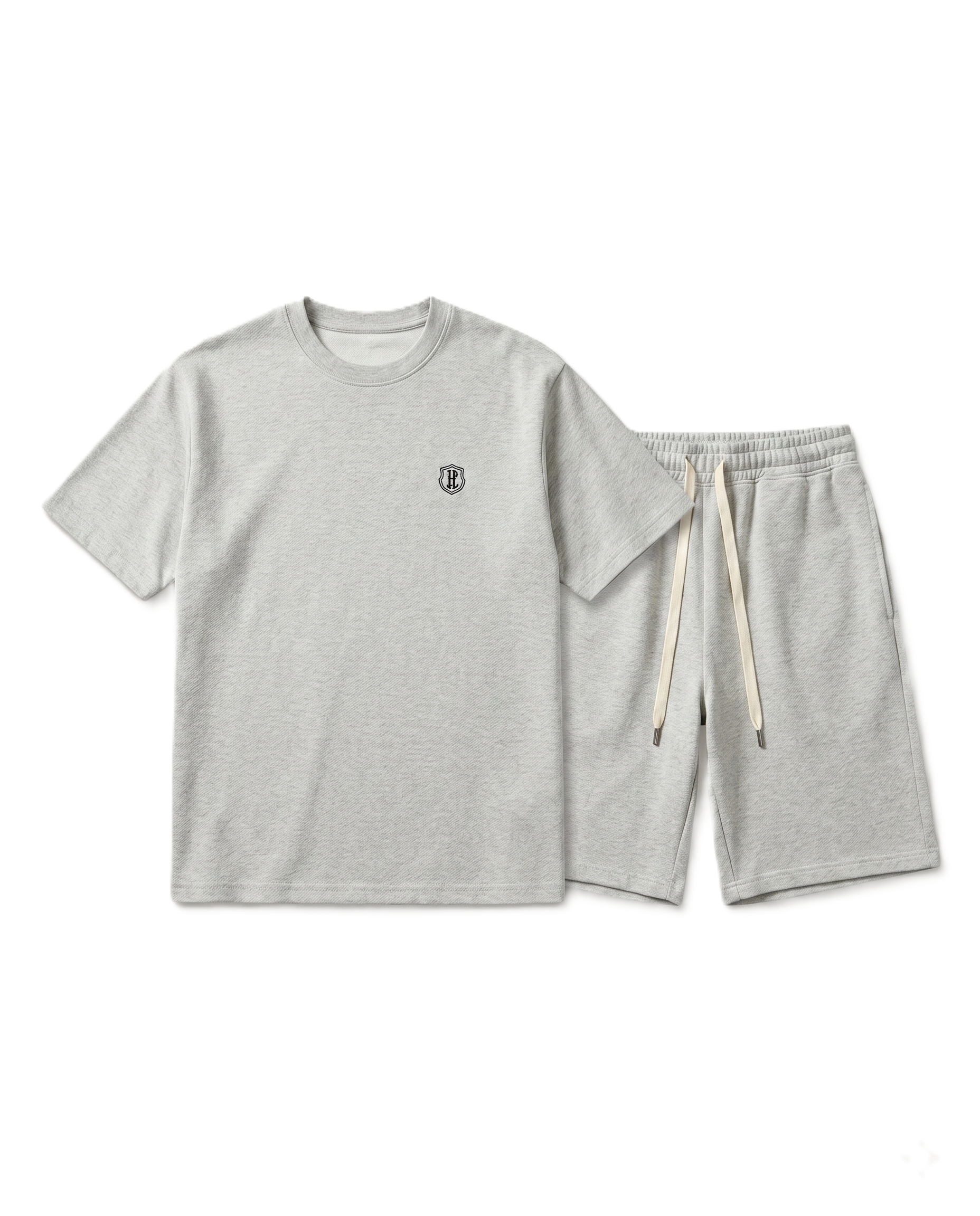 Moncler - Grey T-Shirt & Shorts Set